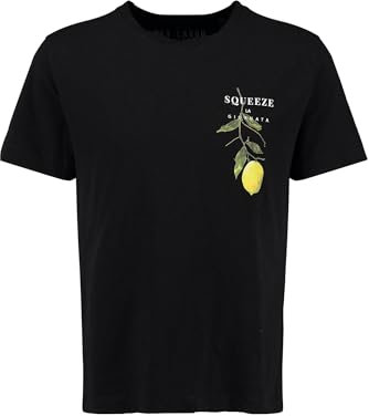 KEY LARGO Herren KLCITRUS Tree Round-Loose T-Shirt, Black (1100), S