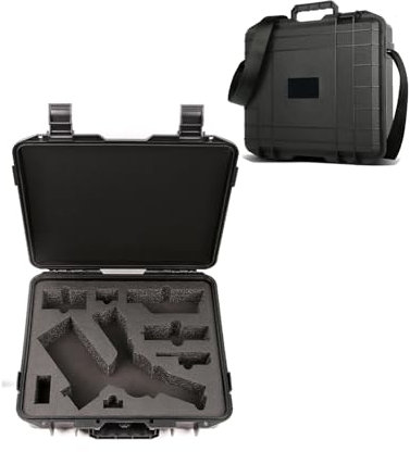 JOYSOG RS 4 mini caso, caja de transporte rígida impermeable para DJI RS 4 mini estabilizador cardán bolsa protectora accesorios de caja (ABS), negro, caso, Negro 1, Caso
