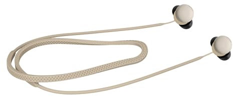 kwmobile Strap Compatible with Google Pixel Buds Pro 2 - Silicone Cord Holder for Wireless Earphones - Beige