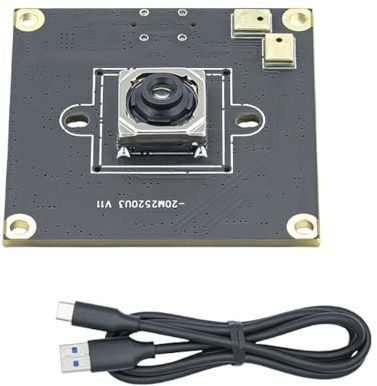 MZRAN 20MP Kameramodul Webcam 5344x4016 IMX230 USB 3.0 mit Doppelmikrofon für Büro Home Entertainment