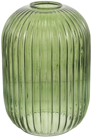 NOLITOY Abat Jour De Verre Cylindrique Vert Remplacement Lampe Suspendue Murale Or Maison Lustre Plafonnier Table Bureau Chambre Salon Accessoire Éclairage Décoratif Vintage Côtelé Luminaire 20cm