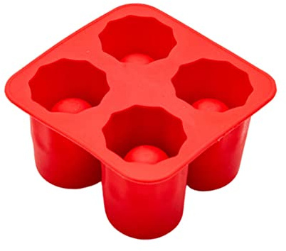 Moule à glaçons en Silicone, plateau de moule à glace en forme de verre vin, accessoire cuisine fabricant (couleur aléatoire), plateau en verre whisky