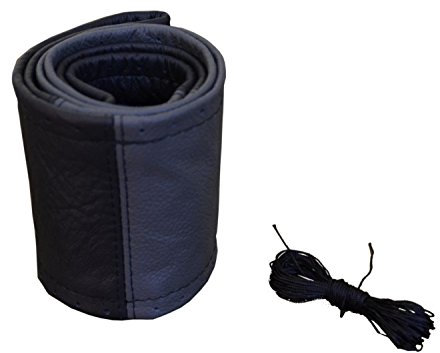 pitshop24de Lenkradschoner Lenkradbezug Lenkradhülle Leder Größe Ø 35-36 cm ITALIENISCHE Leder