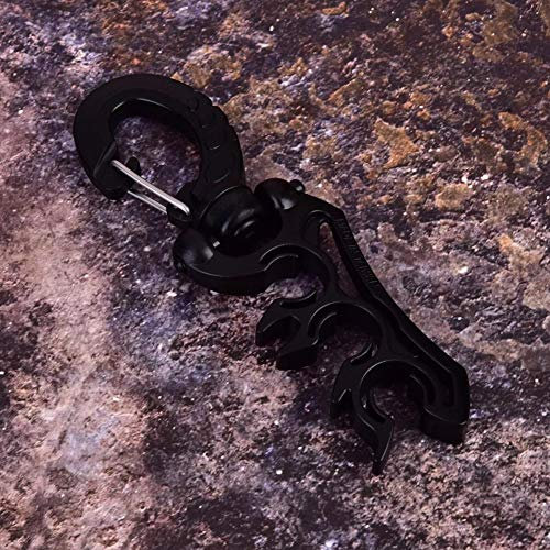 Tbest Tauchen Schlauchhalter Edelstahl Erwachsene Schlauchhalter Oktopushalter Hose Retainer Clip Scuba Diving Hose Holder Mit Clip Tauchen Doppel BCD Schlauchhalter Schnalle Haken Schwarz/Gelb/Blau