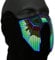 Ucult Soundaktivierte LED Equalizer Maske LED-Maske Festival Rave Maske
