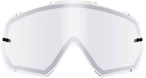 O'NEAL | Motocross-Brillen-Ersatzteile | Motorrad Enduro | Doppel-Linse für maximale Lichtdurchlässigkeit, 1,2 mm starke Linse mit 100% UV Schutz | B-30 Youth Spare Double Lens | Silber Mirror