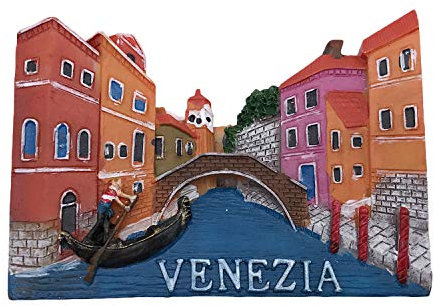 3D Venice Italy Refrigerator Fridge Magnet Tourist Souvenirs Handmade Resin Craft Magnetic Stickers Home Kitchen Decoration Travel Gift