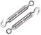 Hoomuda M6 Super Heavy Duty Edelstahl 316 Spannschloss 2 Stück, 2PCS-M6 Hook to Eye Turnbuckles