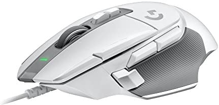 Logitech G G502 X Wired Gaming Mouse - LIGHTFORCE hybrid optical-mechanical primary switches, HERO 25K gaming sensor, compatible with PC - macOS/Windows - White