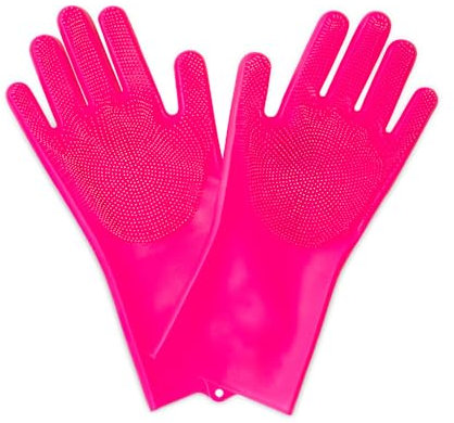 Muc-Off Gants de Nettoyage en Silicone, Taille Moyenne - Gants Imperméables pour le Nettoyage en Silicone pour Nettoyage des Vélos et Motos - Résistant à la Chaleur et sans BPA