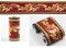 GouieRylin TapetenbordüRe BordüRe Selbstklebend Zum Aufkleben FüR Wohnzimmer KüChe Badezimmer Abnehmbare Wasserdicht Bodenleiste Pvc Dekorative BordüRe Rote Vintage-Rebe 10cm X 900cm
