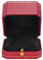 Brrnoo Ring-Geschenkbox, Exquisites Aufbewahrungsdisplay Elegantes Einzelring-Etui für zur Hochzeit(Rote Einzelringbox)