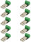 risingsaplings 10pcs USB Type A Male Socket Breakout Board with 3.81mm Pitch Terminal Blocks Adapter Connector DIP for DIY USB Power Supply/Breadboard