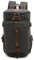 DORRISO Moda Hombres Mochila para Portátil Viaje Mochila Escolar Adapta Portátiles 15.0 Pulgadas Mochila de Negocios Trabajar Viaje Conmutar Cámping Causal Gran Capacidad Lona Backpack Negro