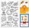 craspire Explosion Bombardment Transparente Gummistempel Bang Boom Wiederverwendbare Transparente Silikonsiegel Zum Basteln von Karten, Freunden, Grußworten, DIY, Scrapbooking, Journaling