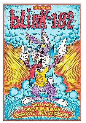 TONFON Blink Poster & 182 Juli 14, 2023 Spectrum Center Charlotte North Carolina Poster Leinwandposter Schlafzimmer Dekor Sport Landschaft Büro Zimmer Dekor Geschenk ungerahmt 30 x 45 cm