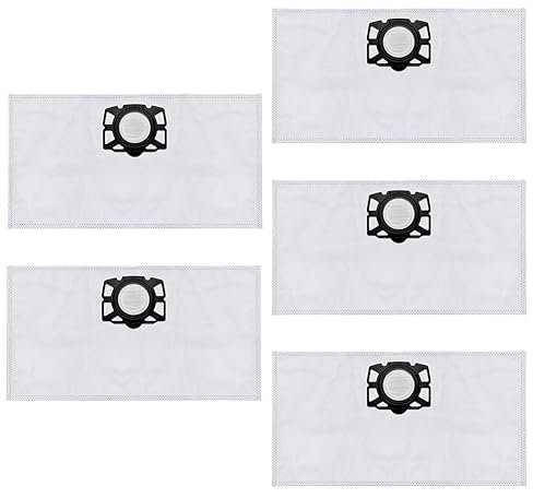 5 sacchetti per aspirapolvere compatibili con robot aspirapolvere per Karcher 2.863-314.0 KFI 357 KA 40 WD2 Plus WD3 SE4002