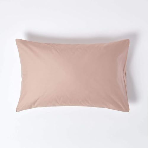HOMESCAPES 1000 Thread Count Egyptian Cotton Beige Standard Size Pillowcase Luxury Housewife Pillow Case Pack of 4