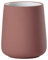Zone Denmark Nova Zahnputzbecher, Zahnbürstenbecher aus Porzellan mit Soft Touch-Beschichtung, Durchm. 8 cm, Höhe 10 cm, Peach Red