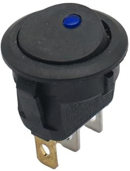 Interrupteur à bascule étanche 20 A 12 V 220 V for voiture, bateau, interrupteur rond ON/OFF SPST(70A,220V)