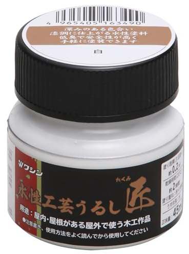 Washin Paint Wässriger Bastellack Urushi TAKUMI Weiß, 45 ml