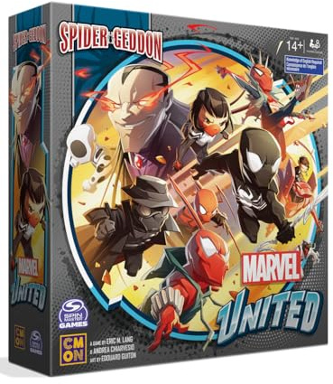 CMON Marvel United: Spider-Geddon, Miniatur-Brettspiel, ab 14 Jahren, für 1–5 Spieler, über 45 Minuten Spieldauer