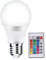 Generico Lampadine RGB - Lampadina Con Attacco A Vite E27 - Lampadine LED Da 5 W Lampadine RGB Dimmerabili Con Base E27 Con Telecomando Per Decorazioni Natalizie - Lampadina RGB