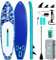 FunWater 10' &11' Stand Up Paddle Board Sup Board, Aufblasbares Stand Up Paddle Board für Erwachsene, Alle Fähigkeiten mit Aller Zubehör (11' CAMO-BLAU)