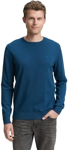 TOM TAILOR Herren 1012819 1.0 27949 - Ultra Marine Blue Melange M