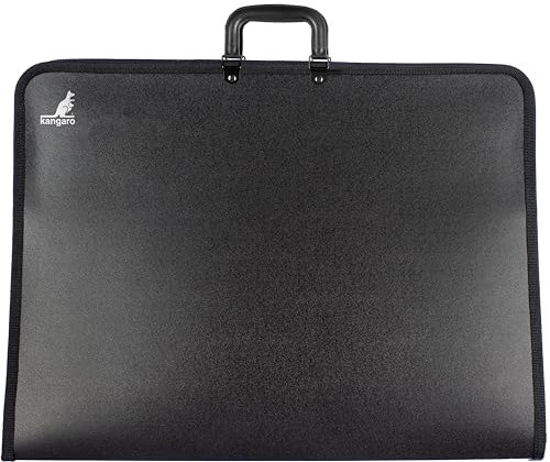 Zeichenmappe Kangaro A2 schwarz mit griff