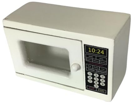 Dolls House White Microwave (DF433) - 1:12 Scale Miniatures | Minimum World