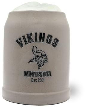 Bavariashop | ®NFL PREMIUM Team-Krug Minnesota Vikings | NFL Fankrug mit Team Logo | American Football Sammlerkrug | 0,5 Liter