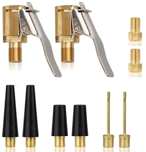 RoyalChic Multifunktionales Valve Adapter Set, Adapter für Bosch Easy Pump, Bosch Easy Pump ersatzteile, französisches Ventil Adapter, passend für Autoreifen, Fahrräder und Bälle (10)