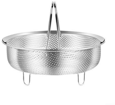 304 Stainless Steel For Steamer Insert for Cooking Pots and For Steam Baskets, Engineered to Provide Consistent and Even For Steaming Performance (L)