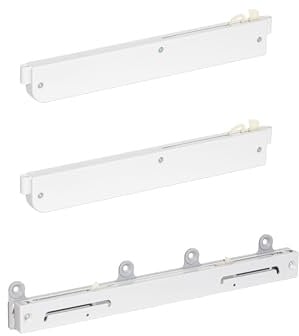 Rauch Möbel ZUBEHÖR, Schwebetürendämpfer 3er-Set, Maße 5x1,5x27 cm | Schrankzubehör Türendämpfer, Soft-Close, für 3-türige Schwebetürenschränke von rauch mit Schranktiefe 62 cm