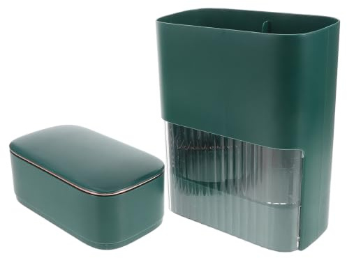 Hemobllo Dispenser Automatico per Tazze, Portabicchieri da Parete in Plastica, Doppio Tubo, per Bicchieri a Fondo Conico e Piatto, Uffici e Hotel