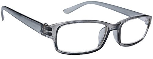 morefaz New Unisex (Damen Herren) Gray Retro Vintage Lesebrille Brille +0.50 +0.75 +1.0 +1.5 +2.0 +2.5 +3.00 +4.00 Reading Glasses (TM) (+0.75, Gray)