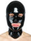 Fetisso Latexmaske, Latex Maske, Latexhaube, Latex haube, Vollmaske, Latex, Kopfmaske, Maske aus Latex, offen, schwarz 1140, Farbe:Red, Größe:S