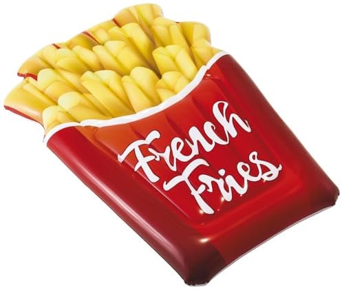 Intex 58775EU - Aufblasbare Luftmatratze Pommes Frites, Vinyl, Mehrfarbig, 175x132 cm