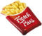 Intex 58775EU - Aufblasbare Luftmatratze Pommes Frites, Vinyl, Mehrfarbig, 175x132 cm