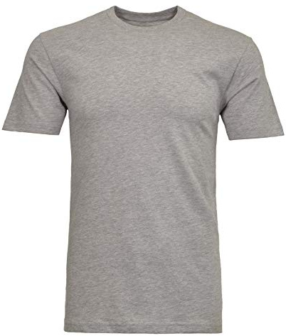 RAGMAN Herren T-Shirt Long & Tall mit Rundhals 2XT, Grau-Melange-012