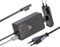 KSW KINGDO Netzteil Ladegerät Microsoft Surface Pro Laptop, Surface Pro 3 und Pro 4 Surface Book mit Netzkabel inklusive Tragetasche 44 W, 15 V, 2,58 A, Schwarz