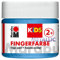 Marabu 03030050752 - Kids Fingerfarbe metallic blau 100 ml, Fingermalfarbe auf Wasserbasis, parabenfrei, vegan, laktosefrei, glutenfrei, zum Malen in Kindergarten, Schule, Therapie und zu Hause