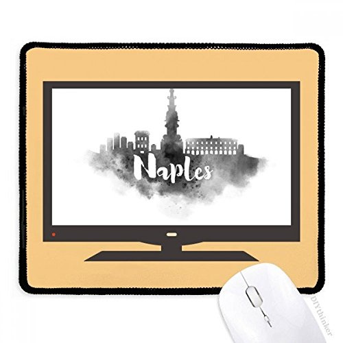 beatChong Napoli Italia Landmark Inchiostro Città Dipinto Computer Mouse Pad Antiscivolo in Gomma Mousepad Gioco Ufficio