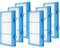 Extolife 2 + 4 Pack Air Purifier Filters for Honeywell Air Purifier HPA060, HPA160, HPA050, HPA150, HHT055, HHT155, Replacement HRF-H2 / Filter (H) HRF-B2 Filter B, 2 HEPA + 4 Pre Filter
