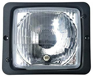 WESEM Scheinwerfer 12V 24V E20 IP54 mit Fernlicht, Positionslicht und Abblendlicht für Traktoren, Schlepper und Landmaschinen