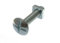 24 x Roofing Bolts Cross Head + Square NUT ZP ZINC Plated 8MM M8 X 40MM