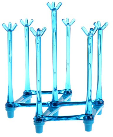 Gwxevce Baby Feeding Bottle Rack Drying Nipple Stand Cup Storage Folding Drainer Dryer