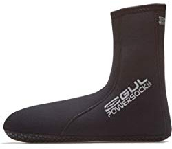 Gul 4mm Power Sock Socks - Black - Unisex - Featuring Free-Flex heel and ankle entry system and grippy Dura-Skin sole print