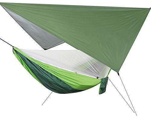 Hängende Hängematte mit Regenschutz, kleine tragbare Hängematte mit Moskitonetz, Patio Garden Canopy